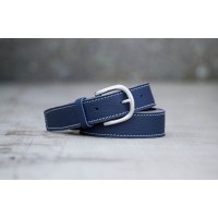 CEINTURE CUIR BLEU FRANCE| La classique